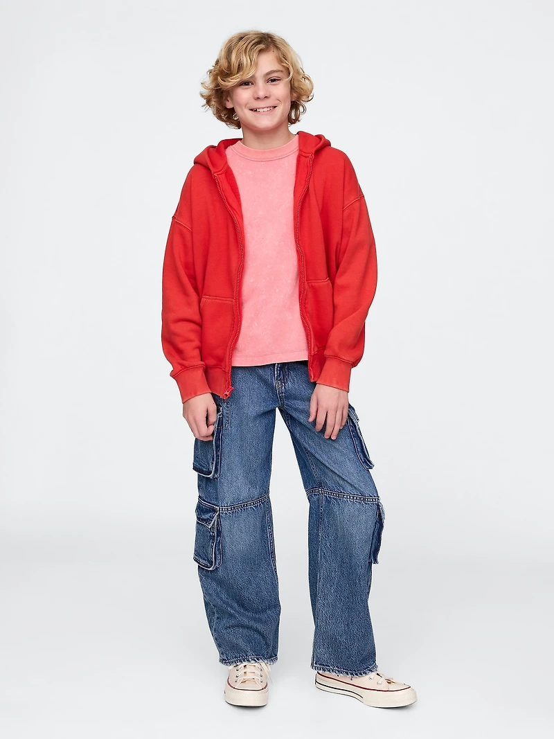 Kids VintageSoft Zip Hoodie