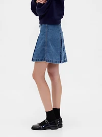 Gap × Sandy Liang Pleated Denim Mini Skirt