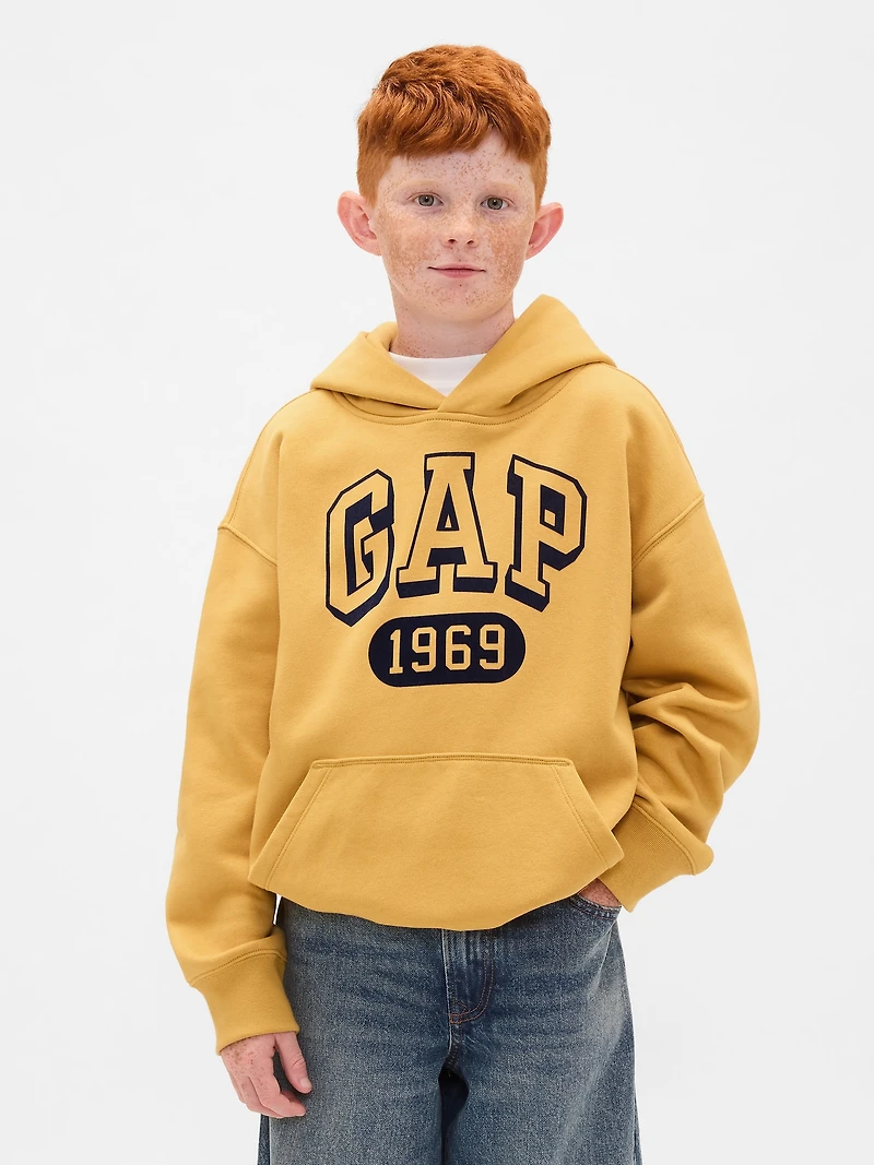 Kids VintageSoft Logo Hoodie