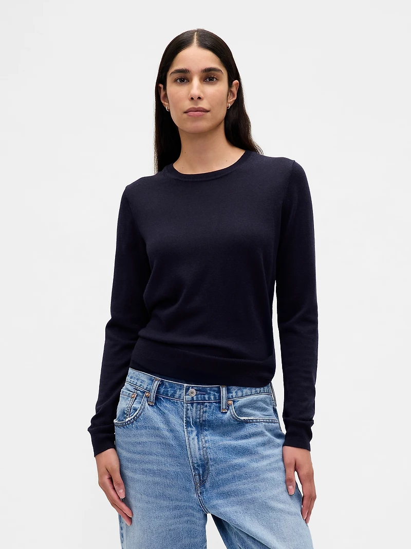 100% Merino Wool Crewneck Sweater