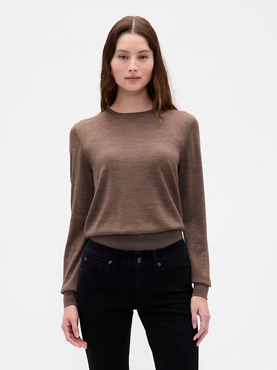 100% Merino Wool Crewneck Sweater