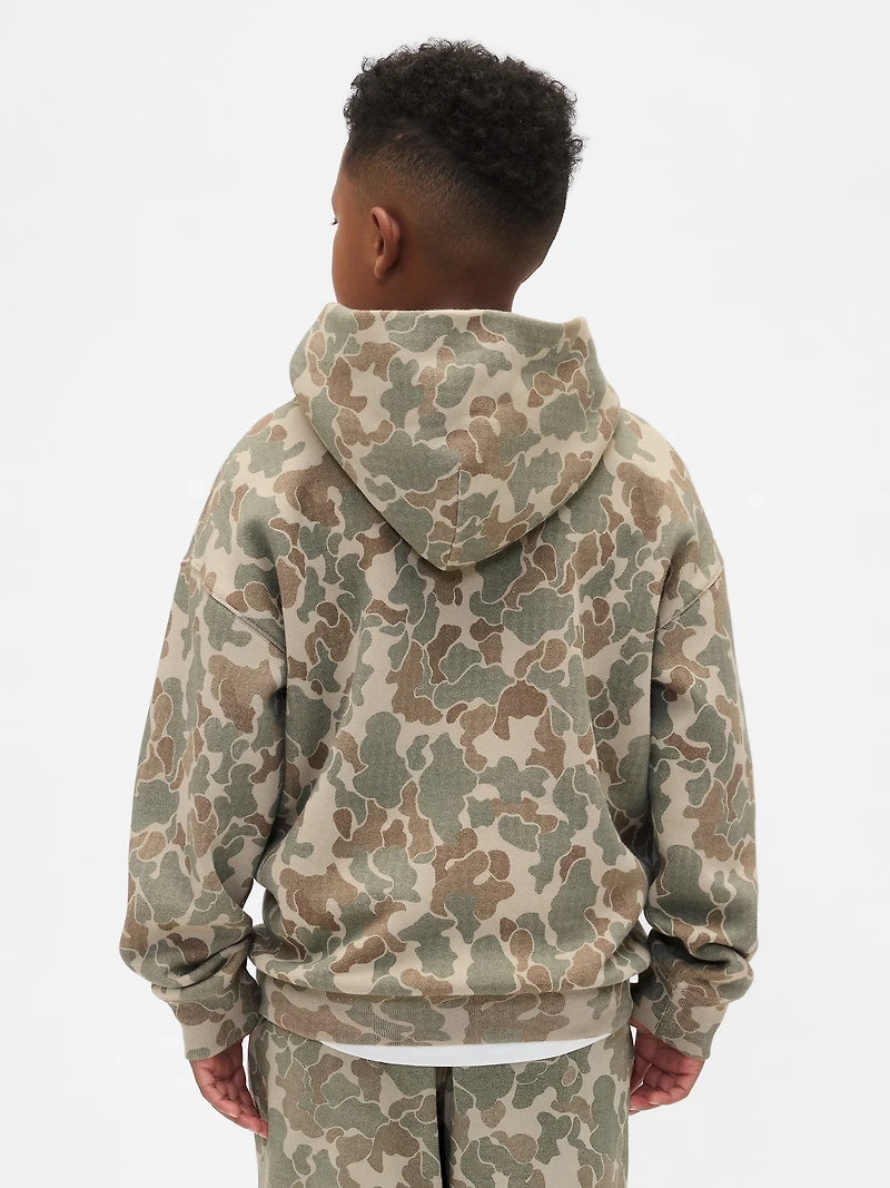 Kids VintageSoft Relaxed Camo Hoodie