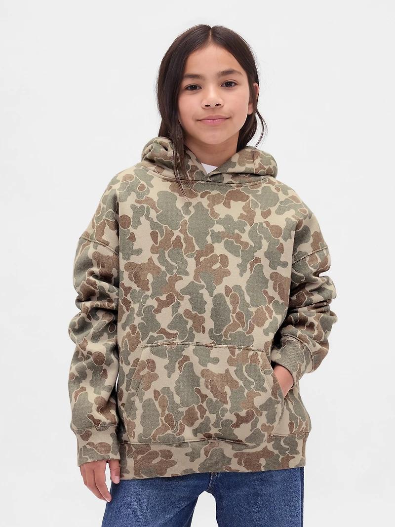 Kids VintageSoft Relaxed Camo Hoodie