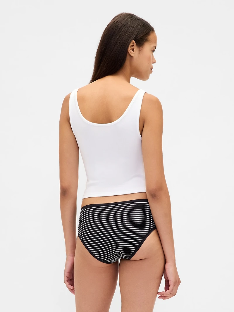 Organic Stretch Cotton Hipster (3-Pack