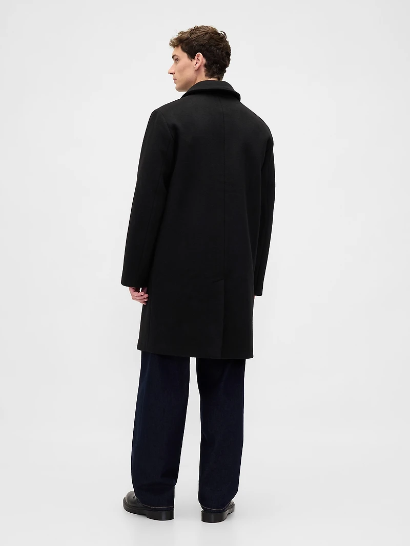 Wool-Blend Car Coat