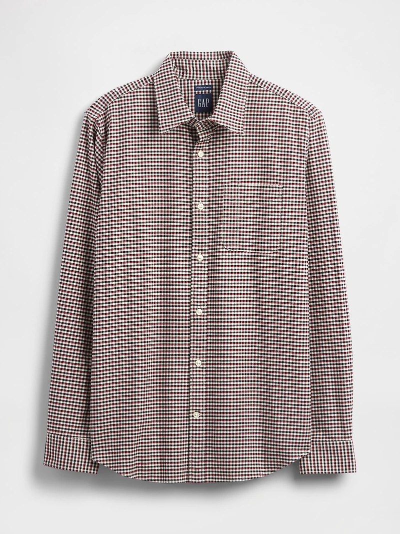 Plaid Oxford Button-Down Shirt