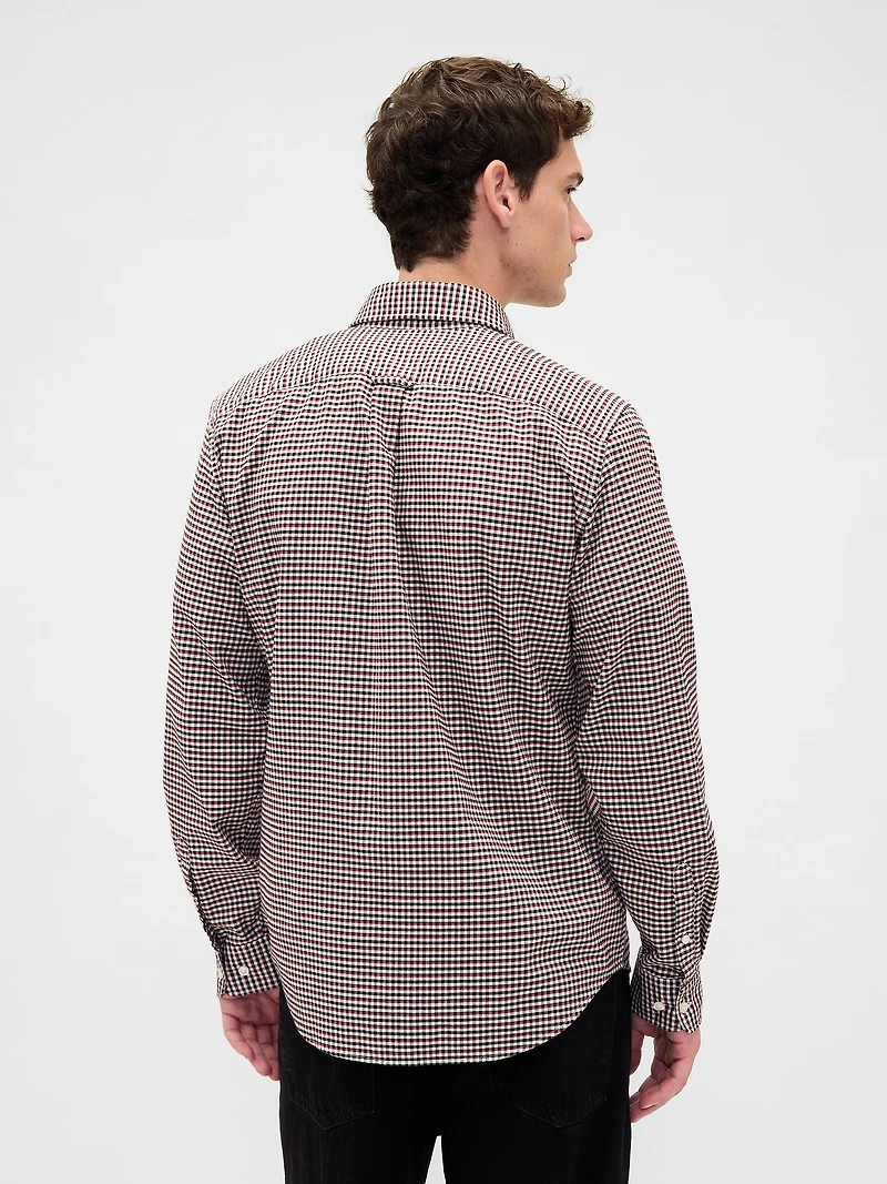Plaid Oxford Button-Down Shirt