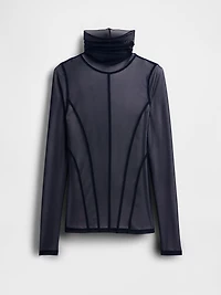 GapStudio Sheer Mesh Turtleneck