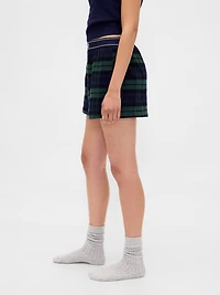 Logo Flannel Boxer Shorts