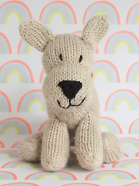 Corgi Dog Knit Toy