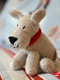 Corgi Dog Knit Toy