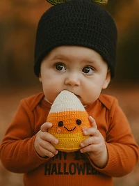 Candy Corn Crochet Toy
