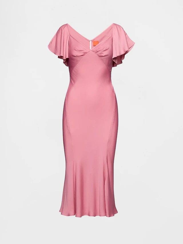 BHLDN Gabriella A-Line Duchess Satin Midi Dress at MarketFair Shoppes in  Princeton, NJ