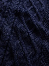 100% Cotton Oversized Cable-Knit Sweater