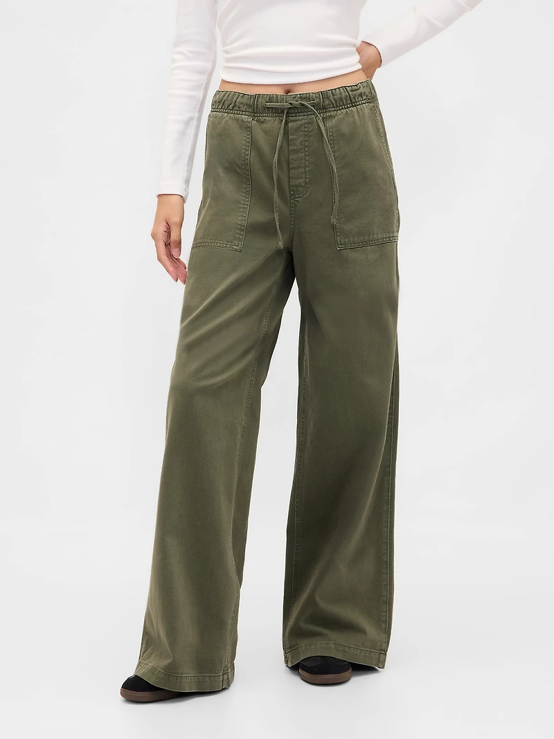 Mid Rise Easy Baggy Pants