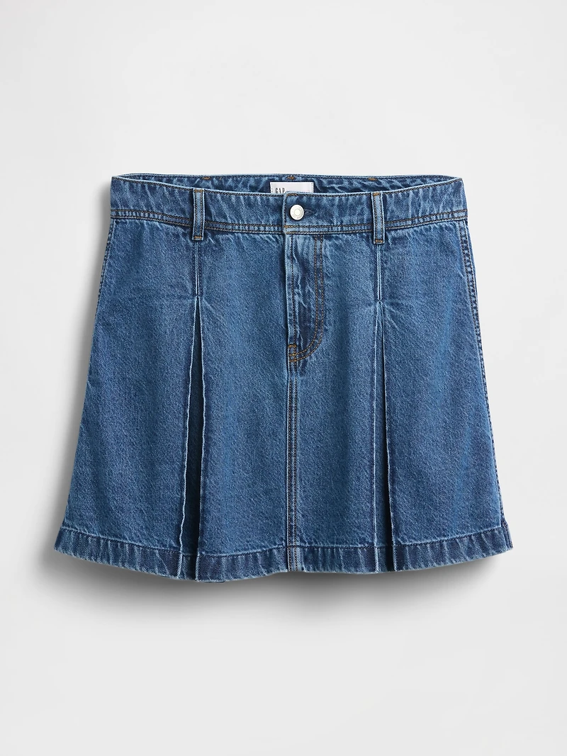 Gap × Sandy Liang Pleated Denim Mini Skirt