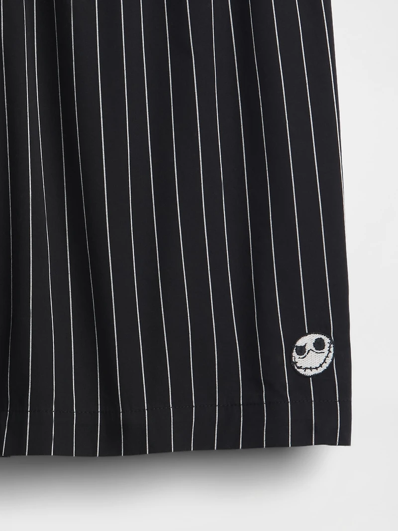 Gap × Disney Tim Burton’s The Nightmare Before Christmas Adult Organic Cotton Stripe Skull Boxers