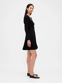 Double Knit Sweetheart Corset Mini Dress
