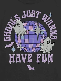 Kids Disco Ghosts Graphic T-Shirt
