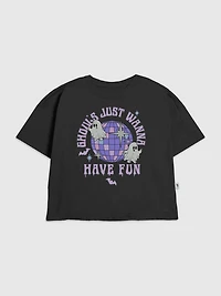 Kids Disco Ghosts Graphic T-Shirt