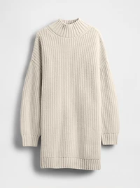 Oversized Turtleneck Mini Sweater Dress