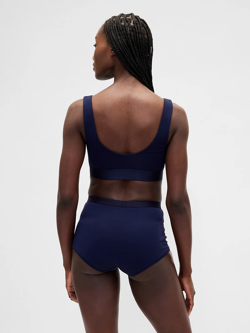 Organic Stretch Cotton High Rise Shorty