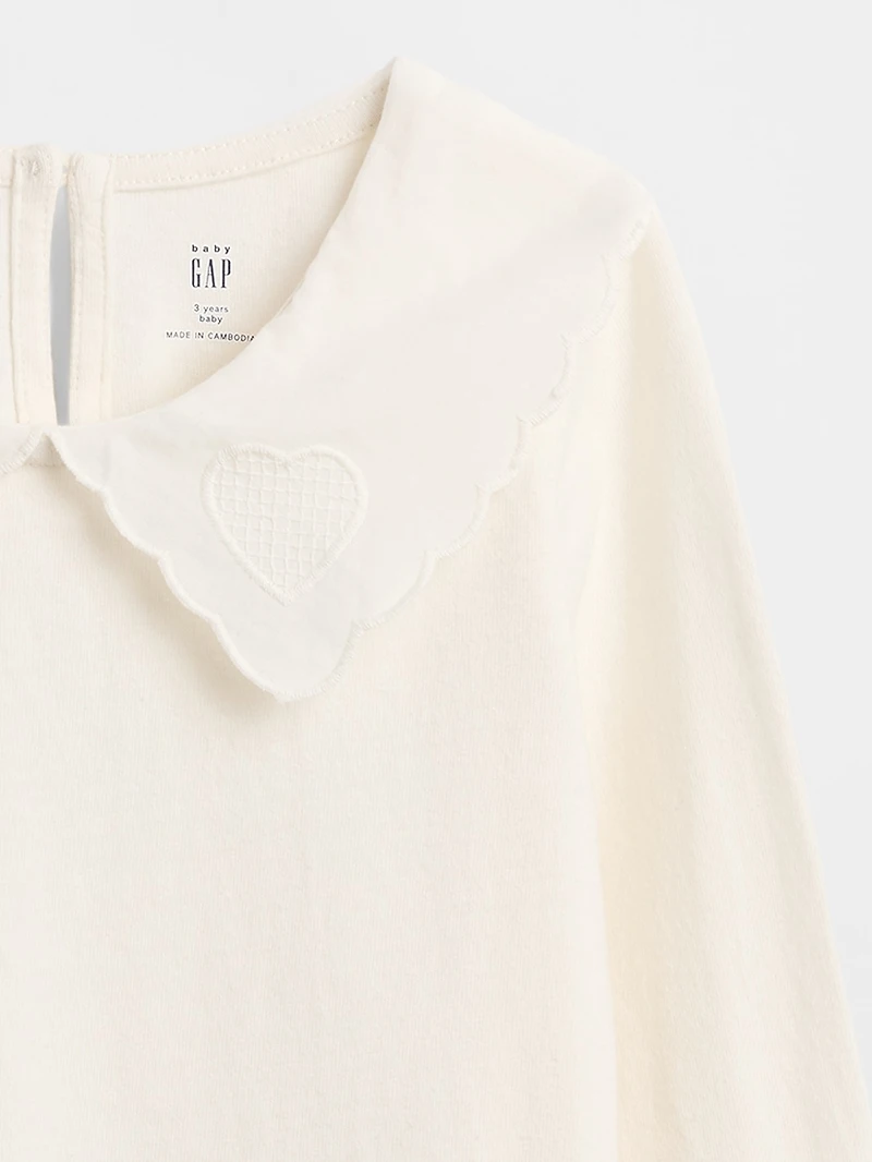 Baby & Toddler Heart Collar Top
