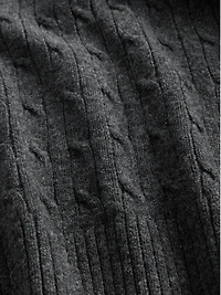 Merino Wool-Blend Cable-Knit Sweater