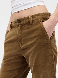 Low Rise Corduroy Flare Pants