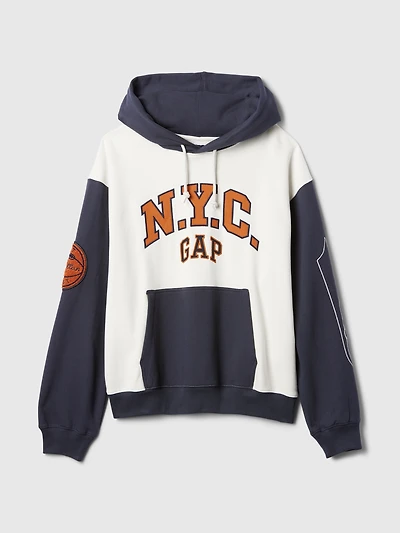 NYC Logo Colorblock Hoodie