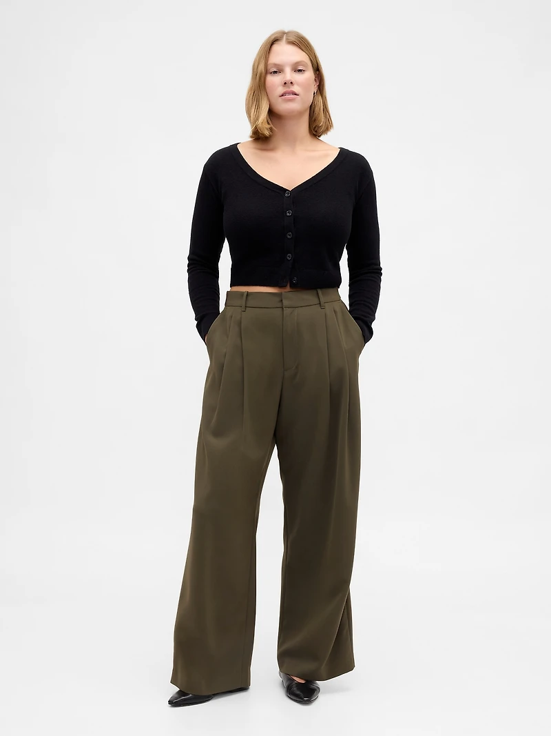 Curvy 365 High Rise Pleated Trousers