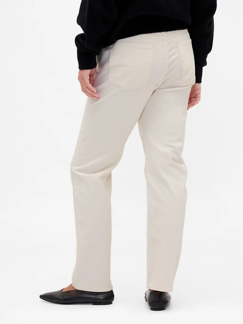 High Rise Corduroy '90s Slim Straight Pants