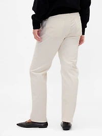 High Rise Corduroy '90s Slim Straight Pants