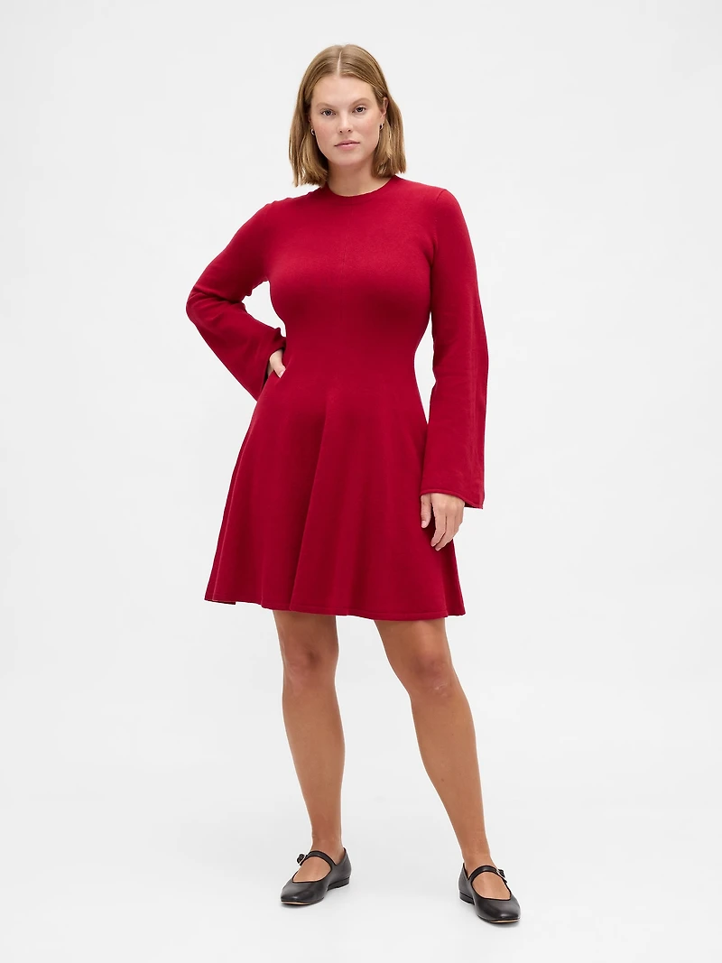 CashSoft Stretch Mini Sweater Dress
