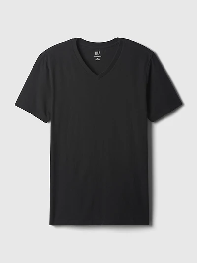 Cotton Jersey V-Neck T-Shirt
