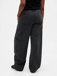 Mid Rise Twill Easy Horseshoe Pants