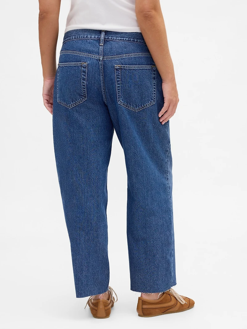 Low Slung UltraSoft Relaxed Crop Jeans