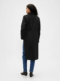 Wool-Blend Chesterfield Coat