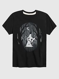 Kids Pokemon Mimikyu Dark Forest Short Sleeve T-Shirt