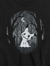 Kids Pokemon Mimikyu Dark Forest Short Sleeve T-Shirt