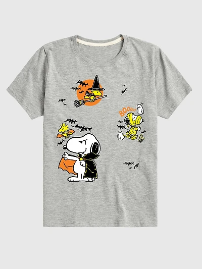 Toddler Peanuts Halloween Snoopy And Woodstock Short Sleeve Tee