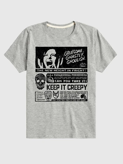 Kids Are You Afraid Of The Dark Gruesome Ghastly Ghoulish Short Sleeve T-Shirt
