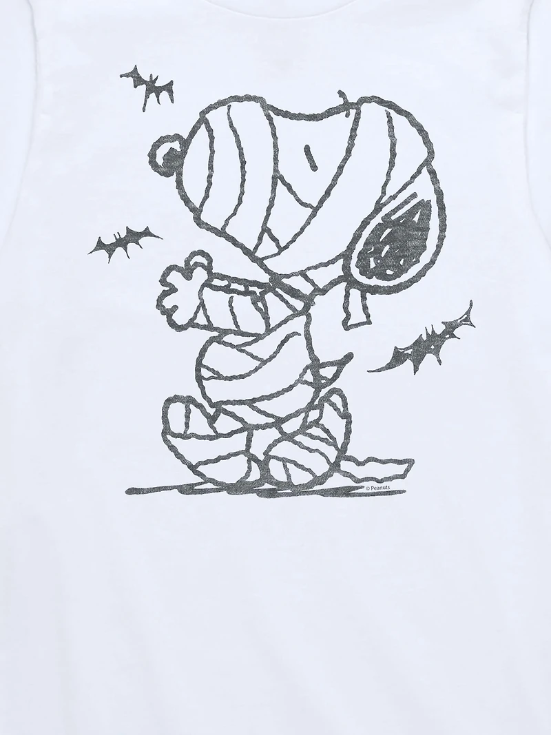 Toddler Peanuts Snoopy Mummy And Bats Short Sleeve Tee