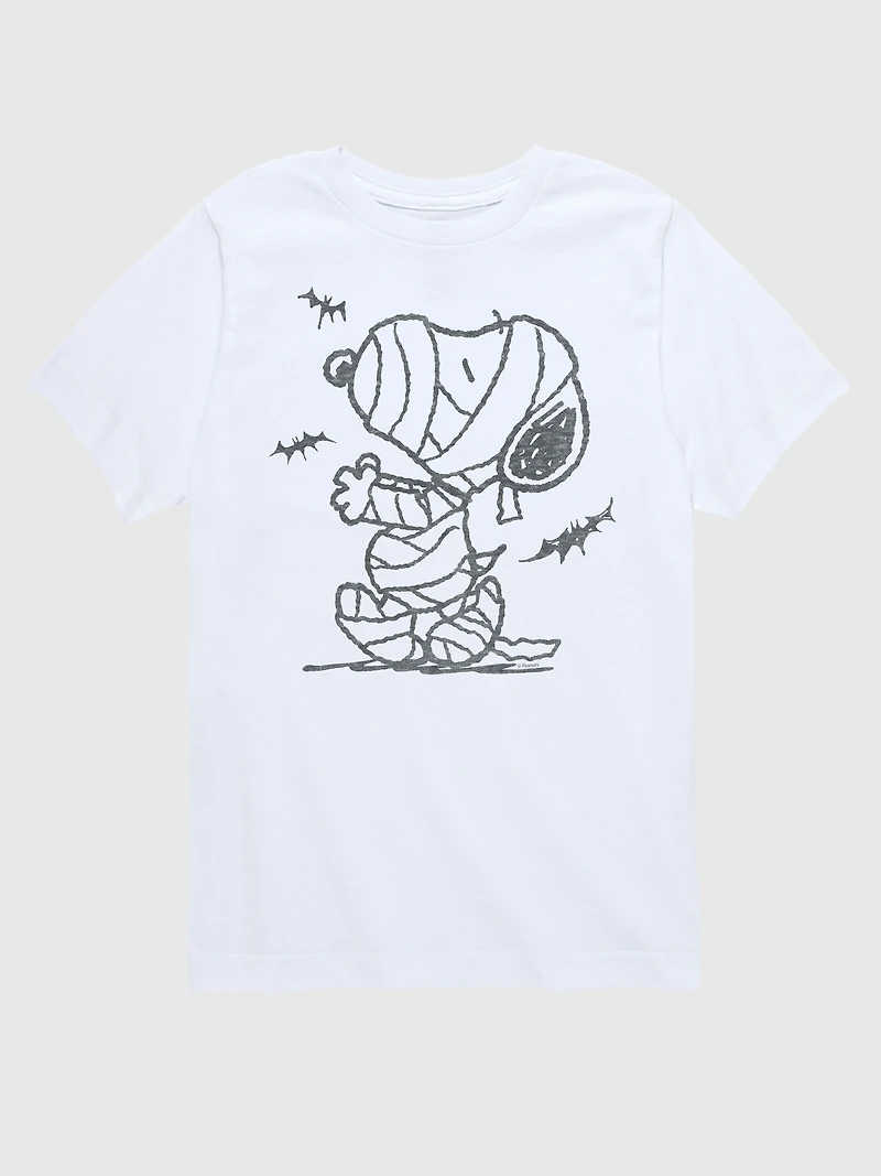 Toddler Peanuts Snoopy Mummy And Bats Short Sleeve Tee