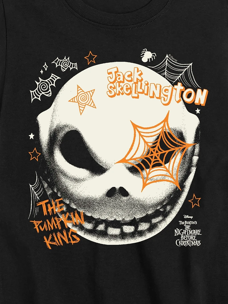 Kids The Nightmare Before Christmas Jack Face Short Sleeve T-Shirt