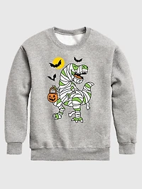 Toddler T-Rex Mummy Crewneck Fleece Sweatshirt