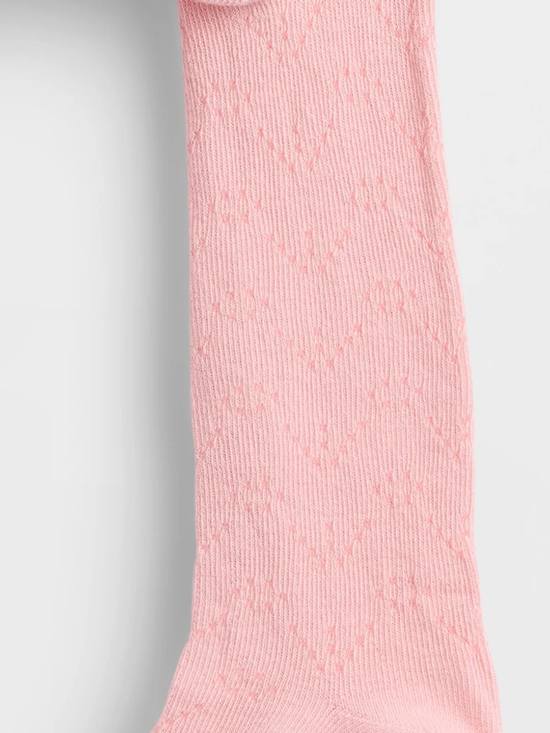 Baby & Toddler Pointelle Bear Tights