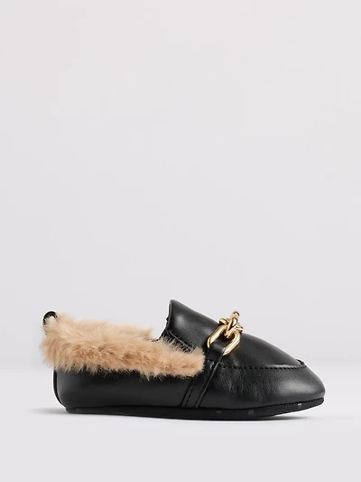 Baby Faux Fur Loafers