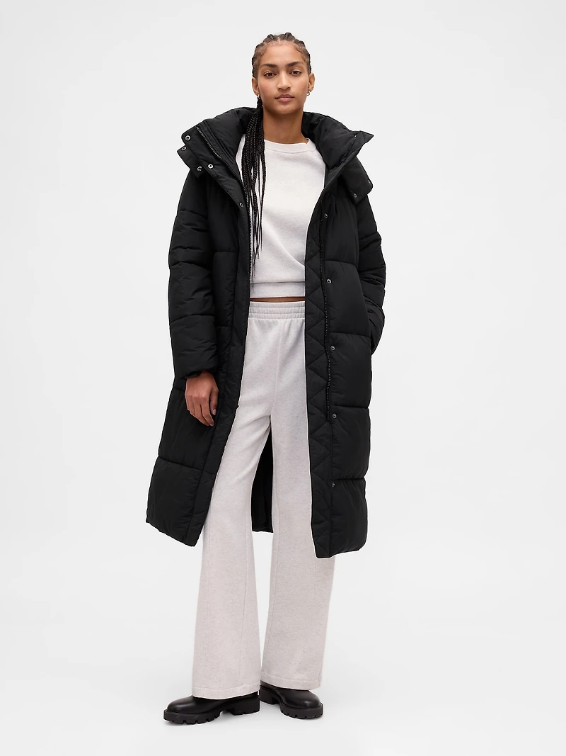 Belted Puffer Coat