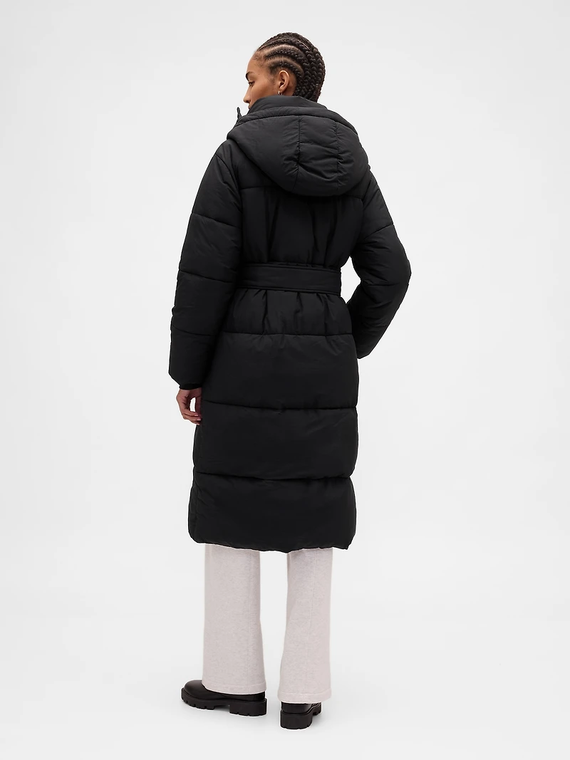Belted Puffer Coat
